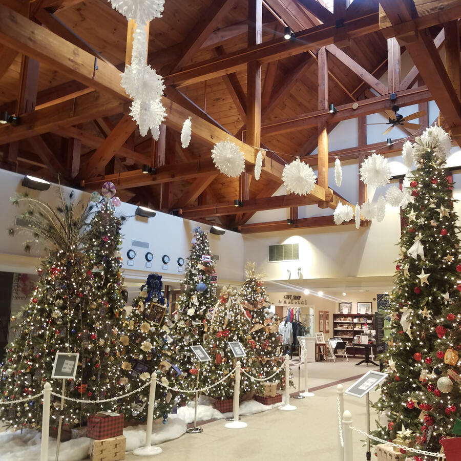 Holiday Trees Exhibit at the Bucks County Visitor's Center